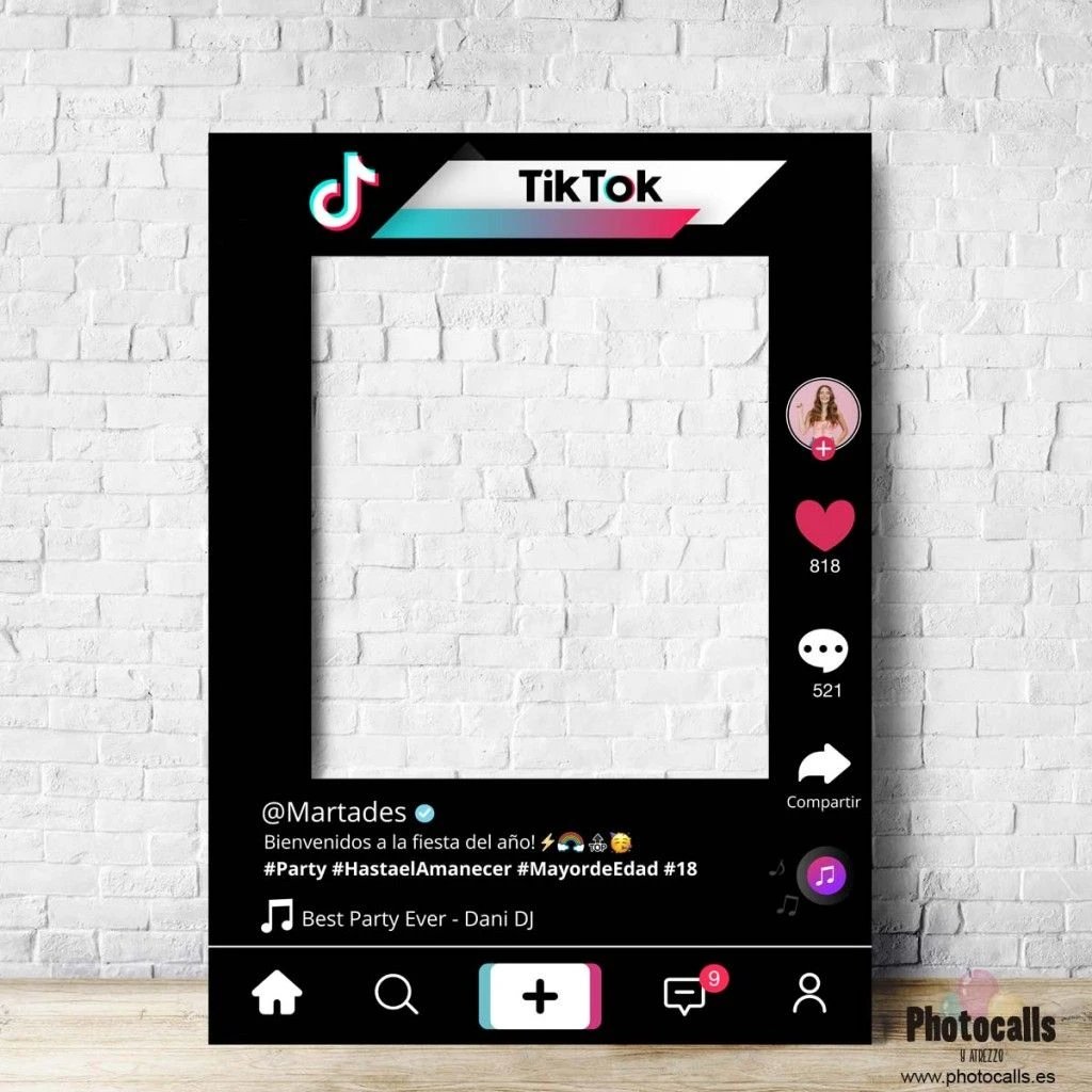 Photocall Tik Tok